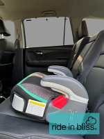 Booster car seat installed